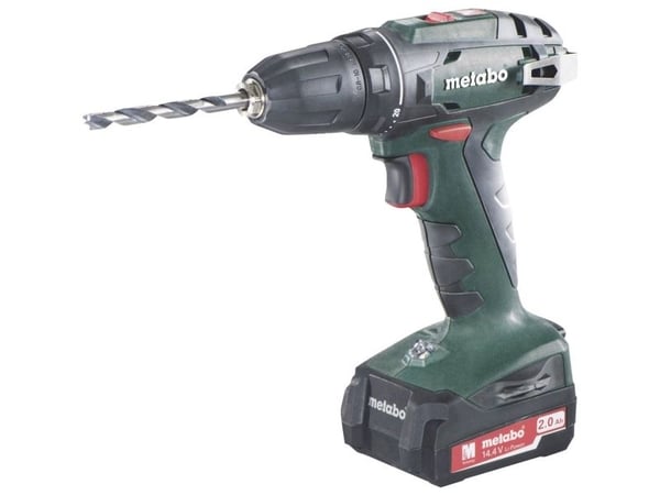 Metabo BS 14.4, Skruvdragare, Pistolhandtag, Svart, Grön, Röd, 1500 RPM, 400 RPM, 20 nm
