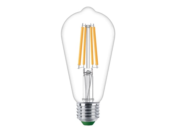 Philips Hehkulankalamppu, kirkas 60 W ST64 E27, 4 W, 60 W, E27, 840 lm, 50000 h, Lämmin valkoinen