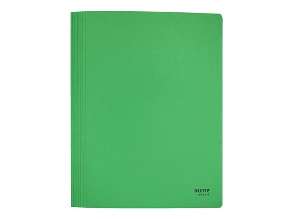 LEITZ Recycle mappe, DIN A4, papp, grønn laget av 100% resirkulert papp, 100% resirkulerbar, Blue Angel, - 10 stk (39040055)