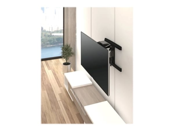 Neomounts AWL28-220BL1 - Hylde - for mediabox - sort - ovenpå fladpanel
