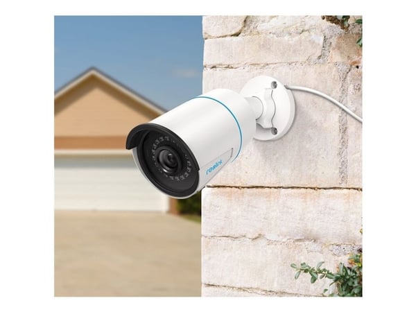 Reolink P320 - Nettverksovervåkingskamera - kule - utendørs - vanntett - farge (Dag og natt) - 5 MP - 2560 x 1920 - fastfokal - lyd - LAN 10/100 - ...