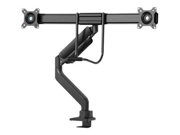 Neomounts DS75-450BL2 - Monteringssett (leddarm, maljeklemme, topfix-klemme) - full bevegelse - for 2 LCD-skjermer - svart - skjermstørrelse: 17"-3...