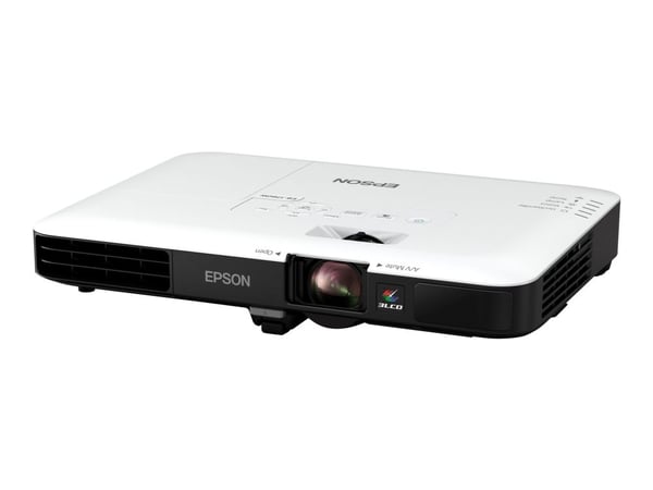 Epson EB-1780W - LCD-projektor - portabel - 3000 lumen (hvit) - 3000 lumen (farge) - WXGA (1280 x 800) - 16:10 - 720p - 802.11n trådløs - svart, hvit
