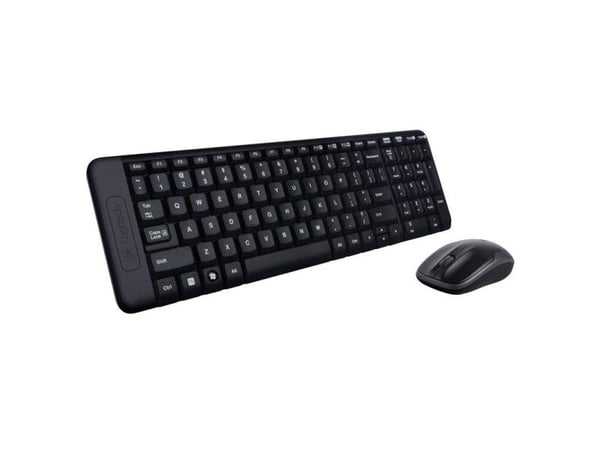Logitech Wireless Combo MK220 - Tastatur- og mussett - trådløs - 2.4 GHz - Internasjonal engelsk / kanadisk fransk