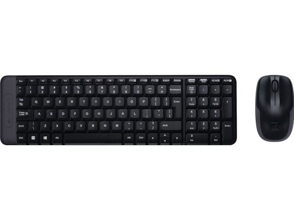 Logitech Wireless Combo MK220 - Tastatur- og mussett - trådløs - 2.4 GHz - Internasjonal engelsk / kanadisk fransk