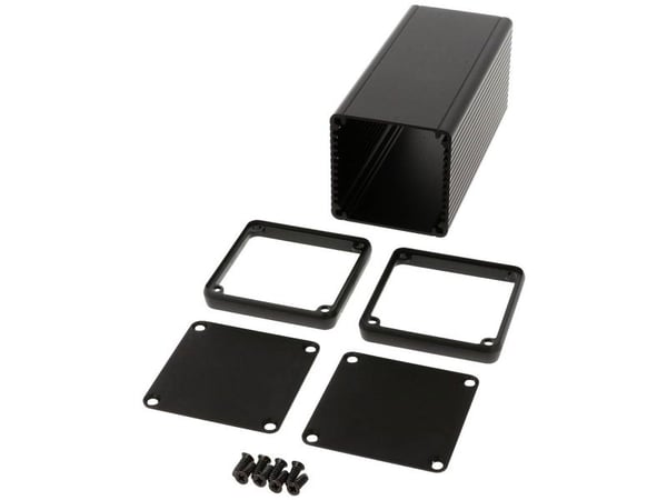 Hammond Electronics 1455CS1201BK universalkabinett 120 x 54 x 54 aluminium extruderat svart 1 st Hammond Electronics 1455CS1201BK universalkabinett 120 x 54 x 54 aluminium extruderat svart 1 st