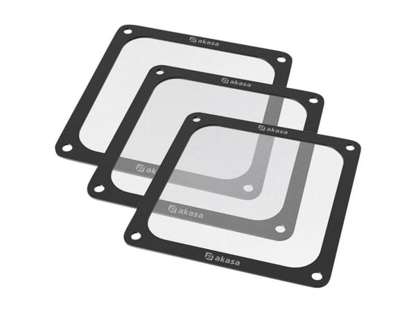 Akasa GRM12-M01-BKT3, Tuulettimen suodatin, Nailon, Muovi, musta, Metalli, Magneettinen, 120 mm