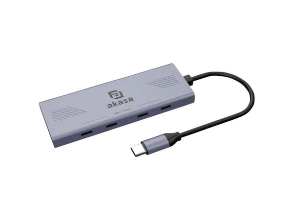 Akasa AK-CBCA32-18BK, USB Type-C, USB Type-C, 10000 Mbit/s, Grå, 10 Gigabit Ethernet, 10000 Mbit/s