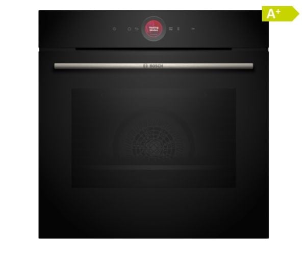 Bosch Serie | 8 HBG7721B1 - Ovn - innebygd - fordypning - bredde: 56 cm - dybde: 55 cm - høyde: 58.5 cm - med selvrens - Klasse A+ - svart