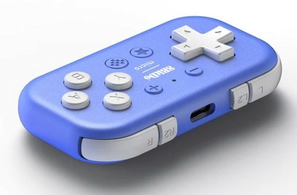 8Bitdo Micro, Gamepad, Android, Nintendo Switch, PC, iOS, D-pute, Trådløs, USB, USB Type-C