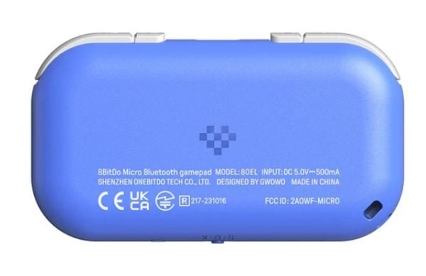 8Bitdo Micro, Gamepad, Android, Nintendo Switch, PC, iOS, D-pute, Trådløs, USB, USB Type-C