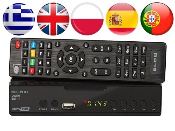 Blow TV-mottagare DVB-T2 4625FHD H.265