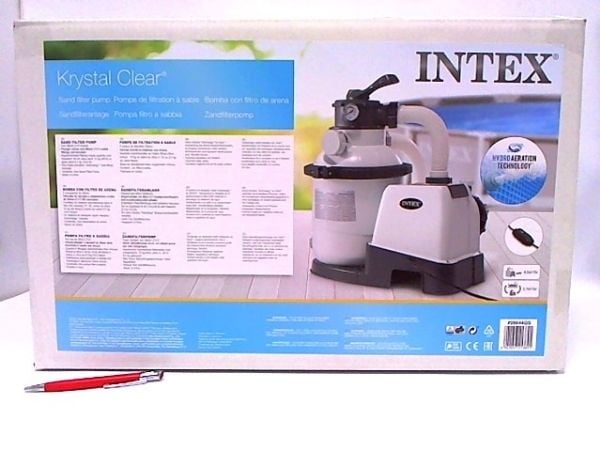 Intex 26644, Sandfilterpump, Svart, Vit, Plast, Ovanmarkspool, Kina, 6-vägsventil