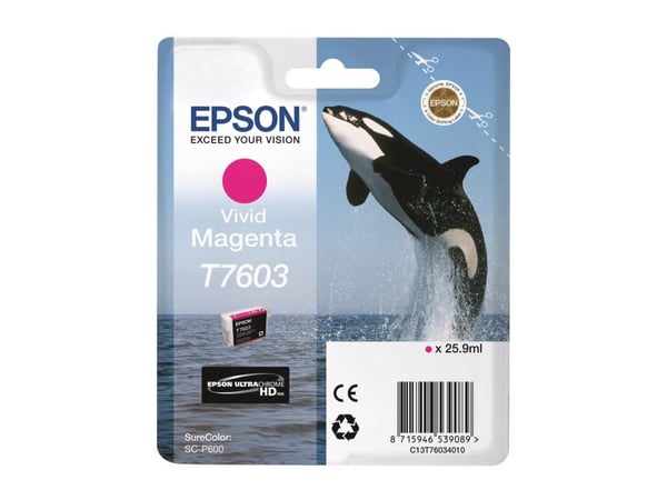 Epson C13T76034N10, Kirkas magenta, 25,9 ml, 1 kpl, Kertapakkaus
