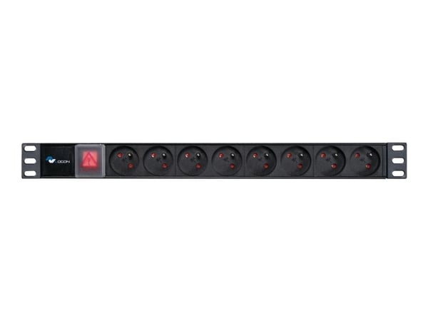 Lanview Logon TUPS031 - Tehonjakoyksikkö (räkkiversio) - 10A - 4000 Watt - tulo: E-tyyppi - lähtöliittimet: 8 (8 x E-tyyppi) - 1U - 19" - 2m johto ...