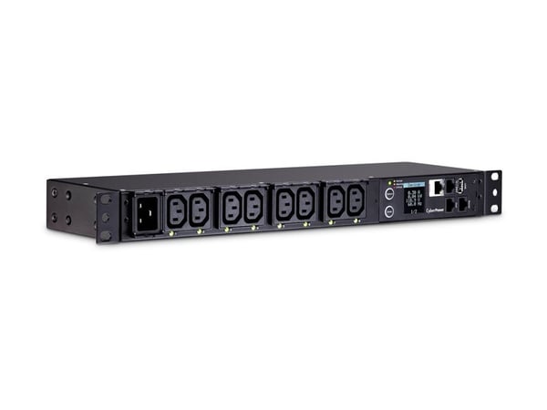 CyberPower Switched Metered-by-Outlet PDU81005 - Strømfordelerenhet (kan monteres i rack) - AC 100-120 V - Ethernet, USB, serial - inngang: IEC 603...