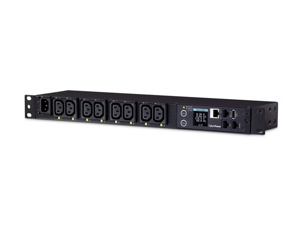 CyberPower Switched Metered-by-Outlet PDU81004 - Strømfordelerenhet (kan monteres i rack) - AC 100-240 V - Ethernet, USB, serial - inngang: IEC 603...