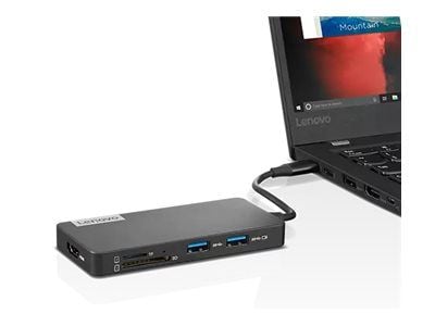 Lenovo USB-C 7-in-1 Hub - Dokkingstasjon - USB-C - HDMI