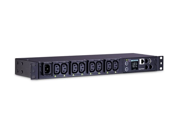 CyberPower Switched Metered-by-Outlet PDU81004 - Strømfordelerenhet (kan monteres i rack) - AC 100-240 V - Ethernet, USB, serial - inngang: IEC 603...