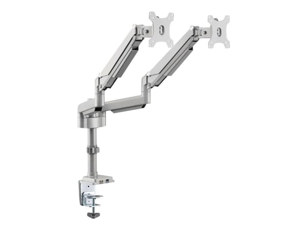 Eaton Tripp Lite Series Dual-Display Flex-Arm Mount for 17" to 32" Monitors - Clamp or Grommet, USB, Audio Ports - Monteringssett (skrivebordsklemm...