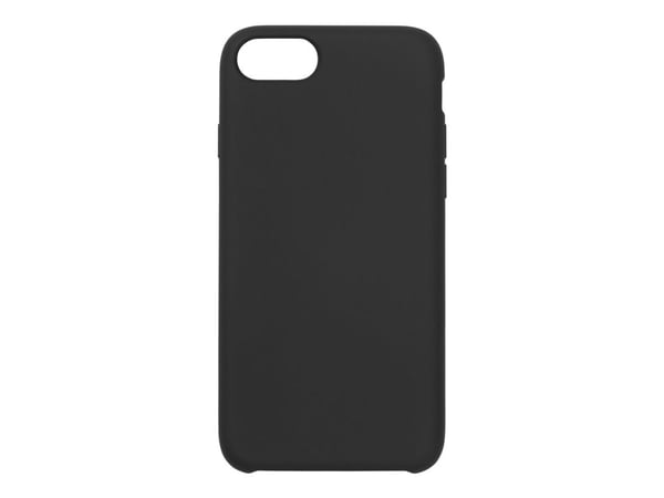 eSTUFF Infinite Riga - Baksidedeksel for mobiltelefon - MagSafe-samsvar - polykarbonat, silikon - svart - for Apple iPhone SE (2nd generation), SE ...