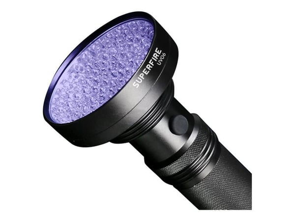 Superfire UV06 - Lommelykt - LED - 6 W - lilla lys - svart