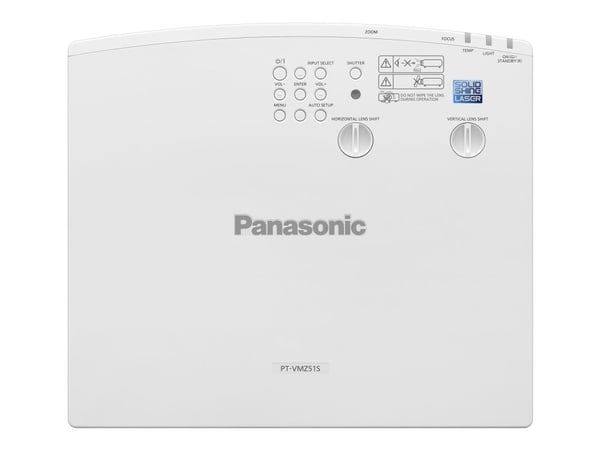Panasonic PT-VMZ51SEJ LCD-laserprojektor 5200 Lumen (WUXGA, 1920x1080, 16:10, 60 Hz, HDMI, USB, LAN, Lens Shift)