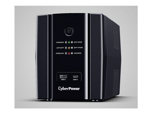 CyberPower UT Series UT1500EG - UPS - AC 230 V - 900 watt - 1500 VA - enkeltfase - Ethernet 10/100/1000, USB - utgangskontakter: 4 - svart