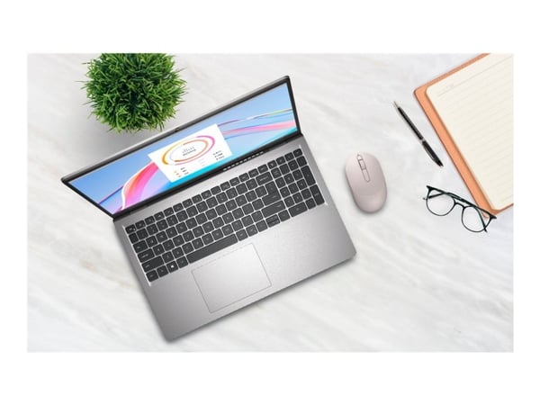 DELL MS3320W, Molempikätinen, Optinen, RF Wireless + Bluetooth, 1600 DPI, Vaaleanpunainen