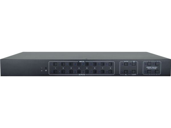 Vivolink VLHDMIMAT8X8, 3840 x 2160 pikseliä, 18 Gbit/s, PCM, Musta, 24 W, 100 - 240 V
