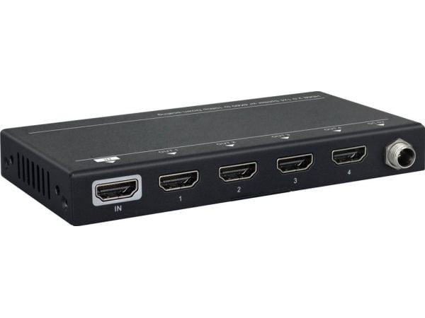 Vivolink VLHDMISP1X4, HDMI, 4x HDMI, 1.4/2.0, 3840 x 2160 pikseliä, Musta, Metalli