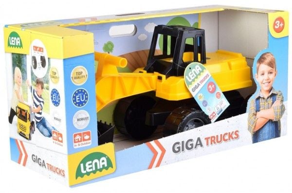 Lena GIGA TRUCKS 02047, Gravemaskin, 2 år, Plast, Sort, Gult