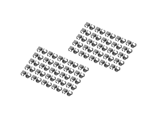 Digitus A-CC-BL, Fargekodende klemme, Svart, Polyvinylklorid (PVC), Cat5e/6, 100 stykker, 100 mm