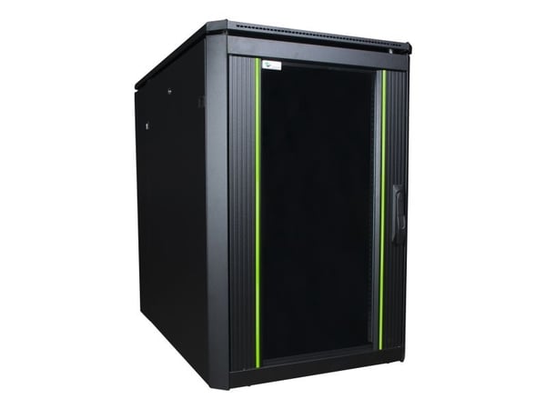 Lanview by Logon Data Line - Rack skap - 600 x 600 mm, data line - free-standing - svart - 16U - 19"