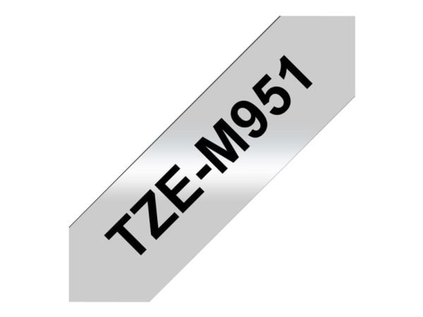 Brother TZe-M951 - Sort på mat søkv - Rulla (2,4 cm x 8 m) 1 kassette(r) lamineret bånd - for Brother PT-D600; P-Touch PT-D800, P900, P950; P-Touch...