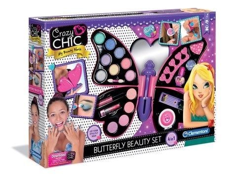 Clementoni Crazy Chic Butterfly Beauty Set, Children''s makeup set, 6 år, Flerfarget