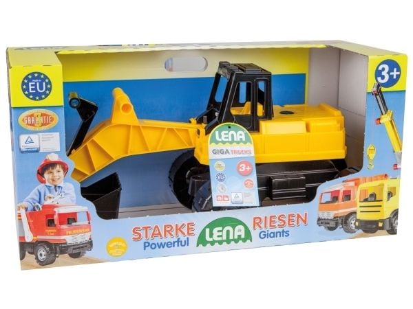 Lena GIGA TRUCKS 02047, Gravemaskin, 2 år, Plast, Sort, Gult