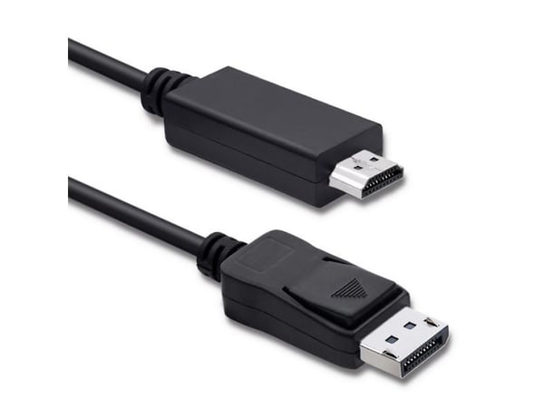 Qoltec - Adapterkabel - DisplayPort hane till HDMI hane - 1 m - stöd för 4K