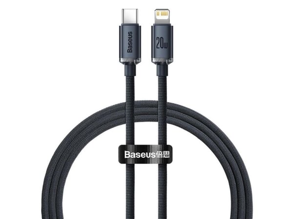 Baseus CAJY000301, Harmaa, USB C, Lightning, 2 m, Uros, Uros