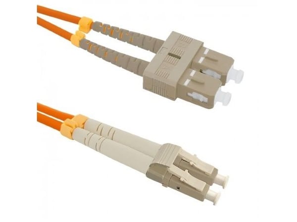 Qoltec - Koblingskabel - SC/UPC-multimodus (hann) til LC/UPC-multimodus (hann) - 1 m - fiberoptisk - dupleks - 50 / 125 mikroner - OM2 - halogenfri...