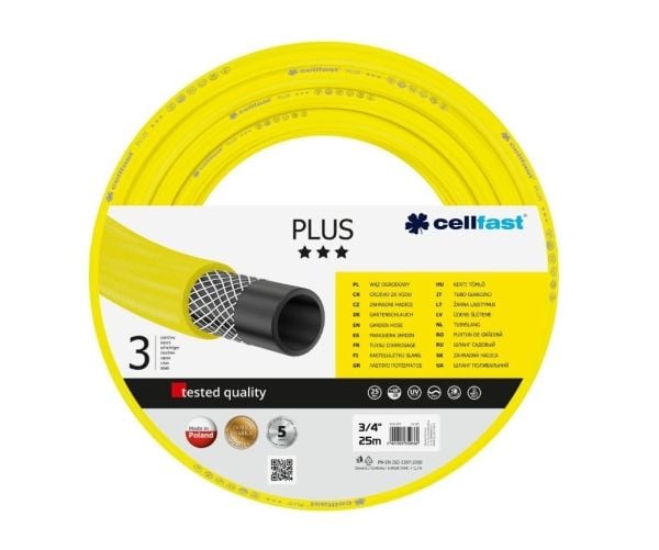 CELLFAST HAGESLANGE PLUSS STØRRELSE: 3/4" LENGDE: 25m