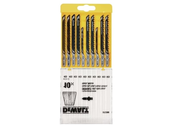 DeWALT DT2290-QZ, Kuviosahanterä, Metalli, Puu, HSS-teräs, Musta, Harmaa, 10 kpl