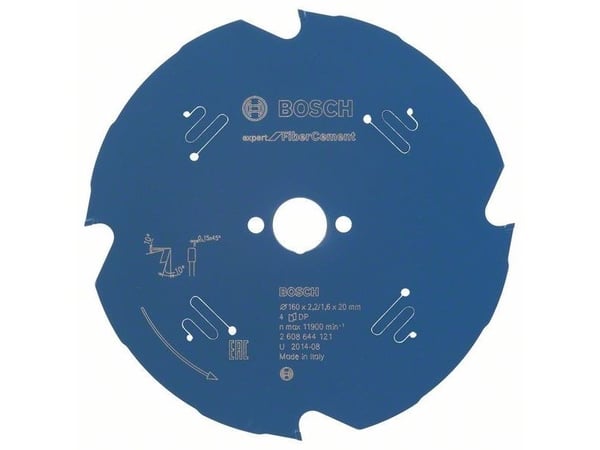 Bosch RUNDSAVKL 160X20X2,2MM 4T EXP FIBER CEME
