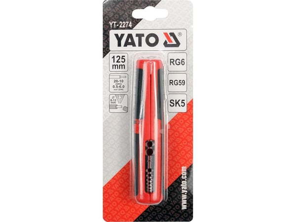 Yato YT-2274, 6 mm, 0,5 mm, Laji, Rød, 81 g