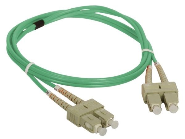 Alantec FO Patch-ledning MM OM3 SC-SC dupleks 50/125 2,0m (FOC-SCSC-5MMD-2-3)