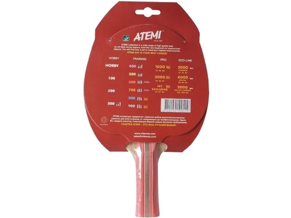 PINGPONG RACKET ATEMI 600*** anatomisk