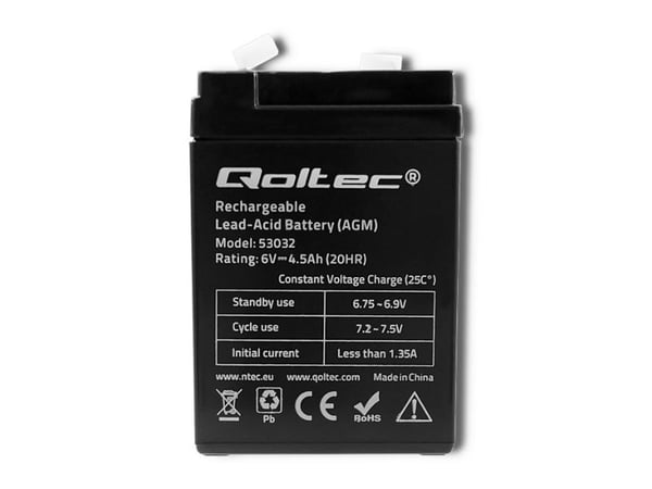 Qoltec - UPS-batteri - 1 x batteri - blysyre - 4.5 Ah