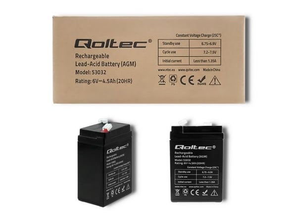 Qoltec - UPS-batteri - 1 x batteri - Bly-syra - 4.5 Ah