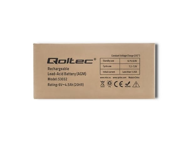 Qoltec - UPS-batteri - 1 x batteri - Bly-syra - 4.5 Ah