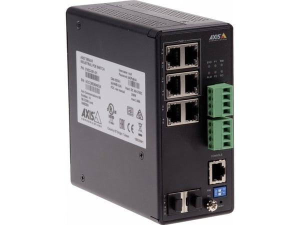 Axis T8504-R - Switch - Administrerad - 4 x 10/100/1000 (PoE+) + 2 x kombination Gigabit Ethernet/Gigabit SFP - skrivbordsmodell, rackmonterbar - P...